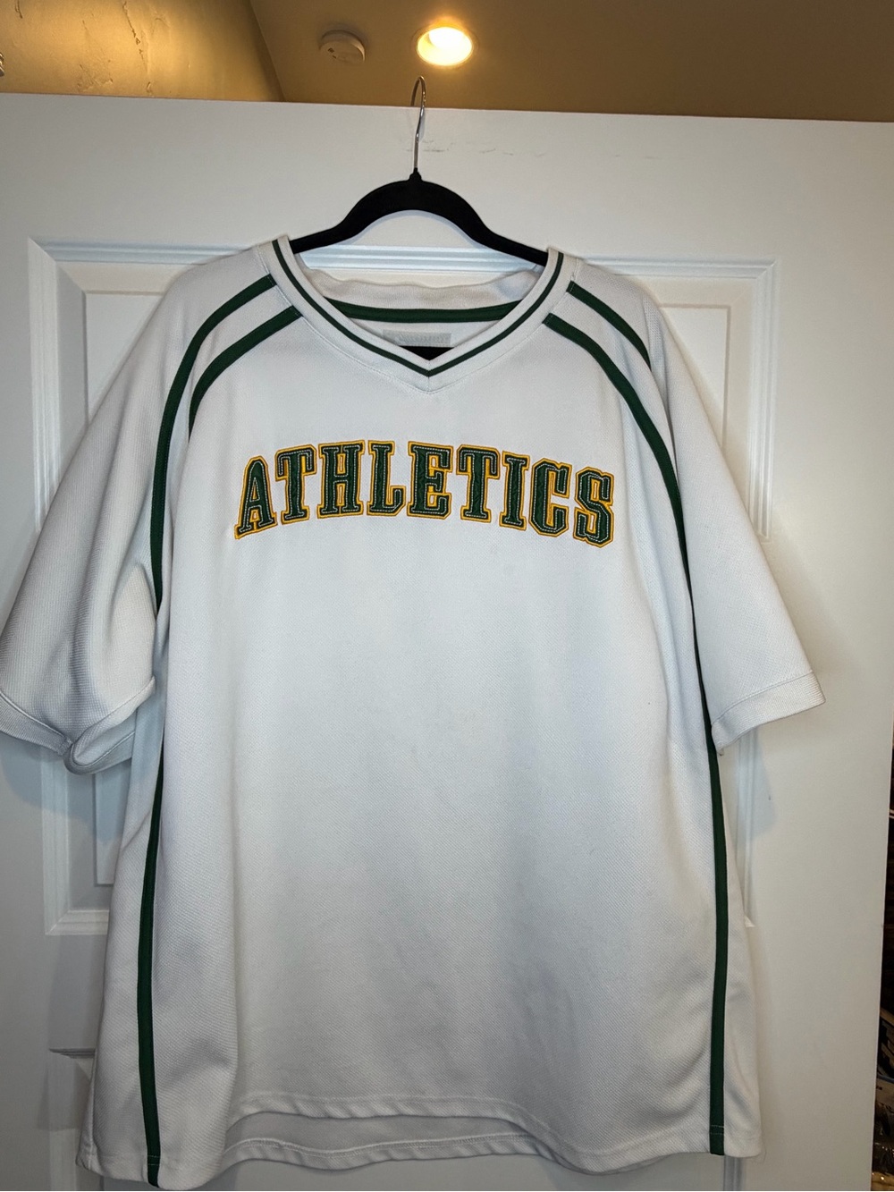 Cable & Gauge Sport Oakland Athletics A’s Jersey Pullover XL White Green Gold